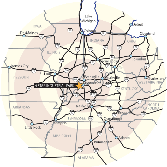 4 Star Industrial Park Radius Map